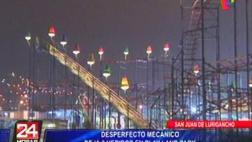 San Juan de Lurigancho: 3 heridos tras falla en juego mecánico