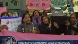 El Agustino: mujeres realizan plantón por casos de feminicidios