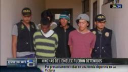 La Victoria: detienen a hinchas del Emelec por asaltar tienda