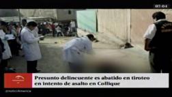 Comas: vigilante abatió a presunto delincuente al frustrar robo