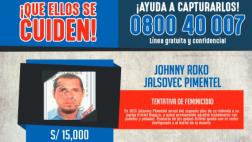Recompensa de S/15 mil por acusado de tentativa de feminicidio