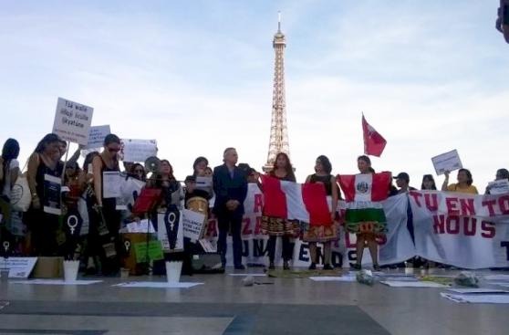 #NiUnaMenos: Peruanos en el mundo se suman a la marcha [FOTOS]