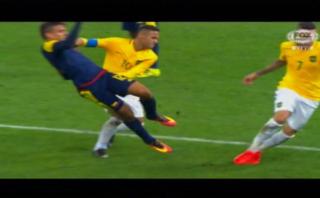 Brasil: Neymar provocó este conato de bronca ante Colombia
