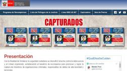 Mininter crea portal web con información de "Los más buscados"