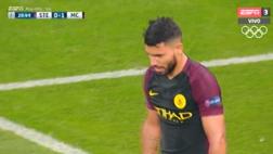 Sergio Agüero erró dos penales en 12 minutos en Champions