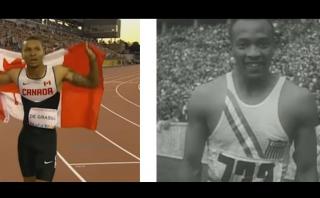 Andre De Grasse corre en las mismas condiciones que Jesse Owens