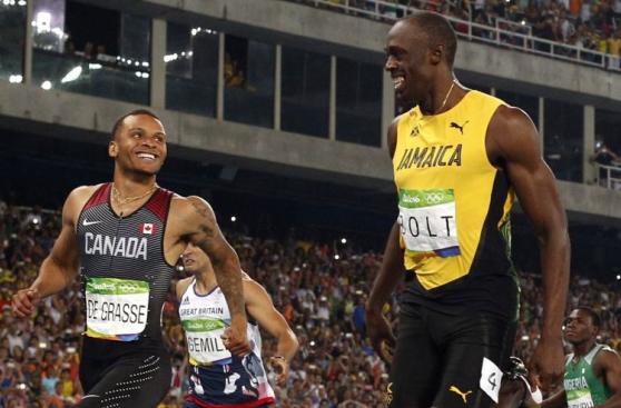 Usain Bolt y el momento con De Grasse del que todos hablan