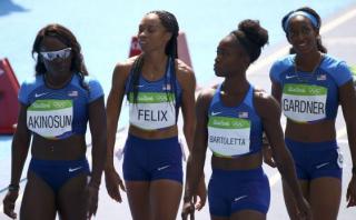 Río 2016: EE.UU. apeló y competirá de nuevo en relevos 4x100