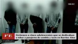 Capturan a cinco menores, salieron libres y volvieron a robar