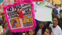 Escolares del Callao marcharon contra la violencia a la mujer