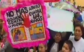 Escolares del Callao marcharon contra la violencia a la mujer
