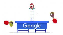 Google celebra el ping pong olímpico con nuevo doodle