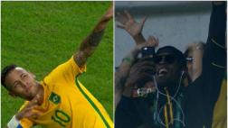 Río 2016: Neymar celebró como Bolt y así reaccionó el 'Rayo'