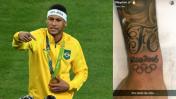 Neymar se tatuó anillos olímpicos y Río 2016 por oro en fútbol