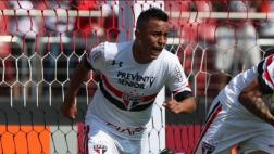 Christian Cueva anotó de penal con la camiseta del Sao Paulo