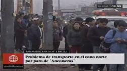 Ancón: paro de coasters genera caos en el Panamericana Norte