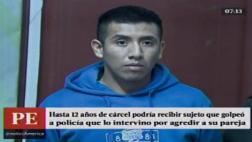 Golpeó a su pareja y a policía que acudió tras pedido de ayuda