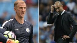 Joe Hart y el irónico mensaje a Guardiola tras partido con City