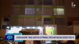 Joven muere al caer del décimo piso de un edificio en Surquillo