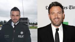 Un policía se volvió viral por su parecido con Ben Affleck