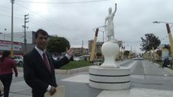 Chimbote: roban balanza de estatua 'La dama de la justicia'
