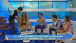 Barraza pasó incómodo momento al intervenir entre Ale y Jazmín