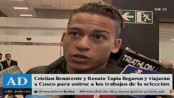Selección: Cristian Benavente y Renato Tapia llegaron a Lima