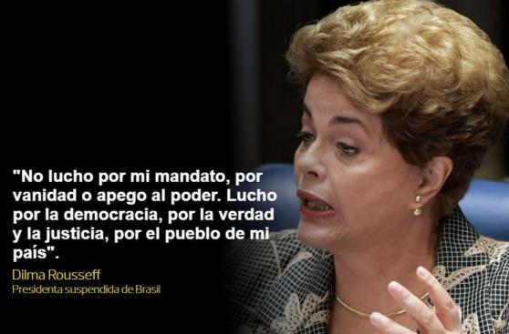 Las emotivas frases de Dilma en su defensa ante el Senado