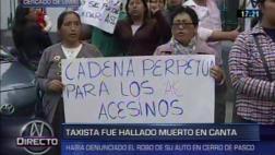 Pasco: taxista que desapareció hace 6 días fue hallado muerto