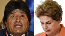 Evo Morales y su férrea defensa de su "hermana" Dilma Rousseff