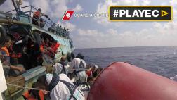 Italia: Unos 6.500 migrantes rescatados frente a costa libia