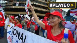 Costa Rica: Profesores marcharon contra regulaciones salariales