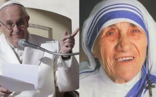 Papa pide al mundo imitar el ejemplo de madre Teresa de Calcuta