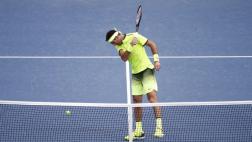 Juan Martín del Potro y su rabieta con la net en el US Open