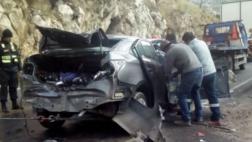 Cinco miembros de familia murieron tras choque de auto y camión