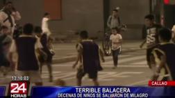 Callao: se enfrentan a balazos cerca de niños que entrenaban