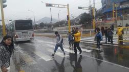 Metropolitano: matriz rota generó aniego en estación Naranjal