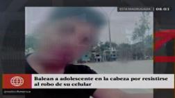 Comas: balean en la cabeza a menor de edad para robarle celular