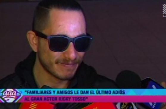 Christopher Gianotti se quebró en último adiós a Ricky Tosso