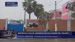 Evacúan a alumnos de colegio por fuga de amoniaco en fábrica