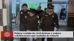 Mujer policía capturó a sujeto que quiso asaltar a su hermana