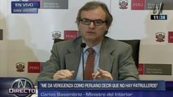 Ministro Basombrío: “Nunca más se va a comprar patrulleros”