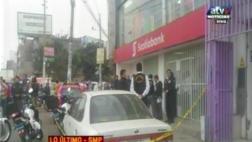 SMP: cinco delincuentes huyen tras frustrado robo a un banco