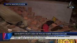 Padre de familia falleció aplastado por rocas en SJM