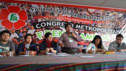 Congreso metropolitano de Frente Amplio reconoce rol de Mendoza