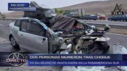 Panamericana Sur: 3 muertos en choque de auto contra cisterna