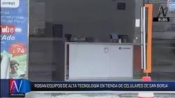 San Borja: asaltan local de venta de celulares en Av. Aviación