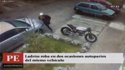 Cercado: ladrón robó espejos de auto 2 veces en distintos días