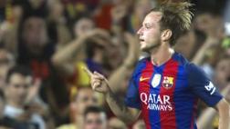 Barcelona: Rakitic marcó de cabeza el 1-0 al Atlético de Madrid