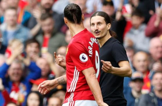 Zlatan Ibrahimovic apartó a fanático que parecía su doble